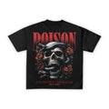 POISON Skull & Serpent Graphic Oversized T-Shirt
